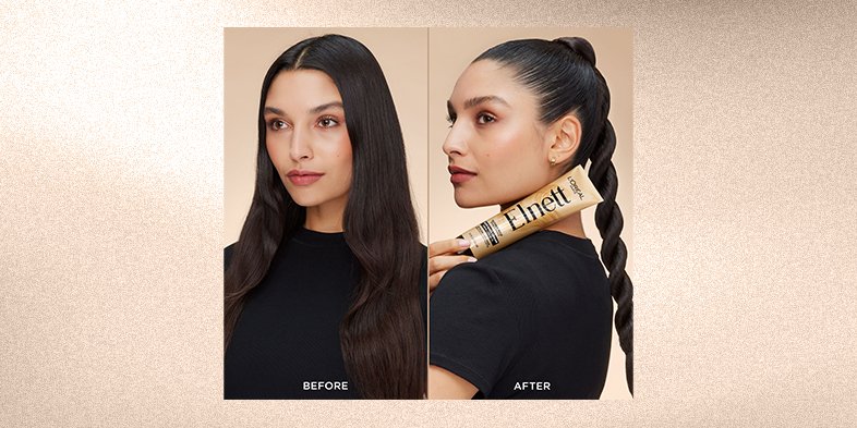 Woman with braided ponytail